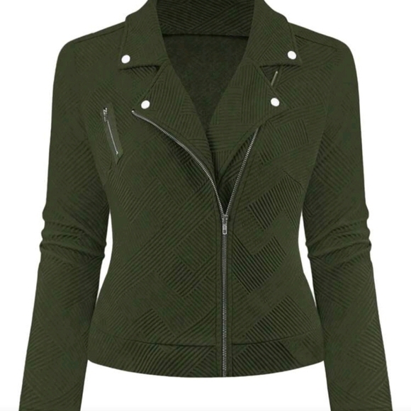 Women's Solid Color Long Sleeve Jacket - Picture 2 of 5